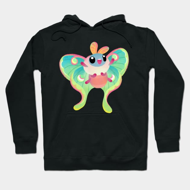 Luna moth Hoodie by pikaole